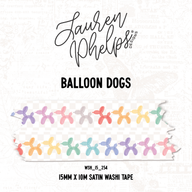 Balloon Dogs | 15mm washi