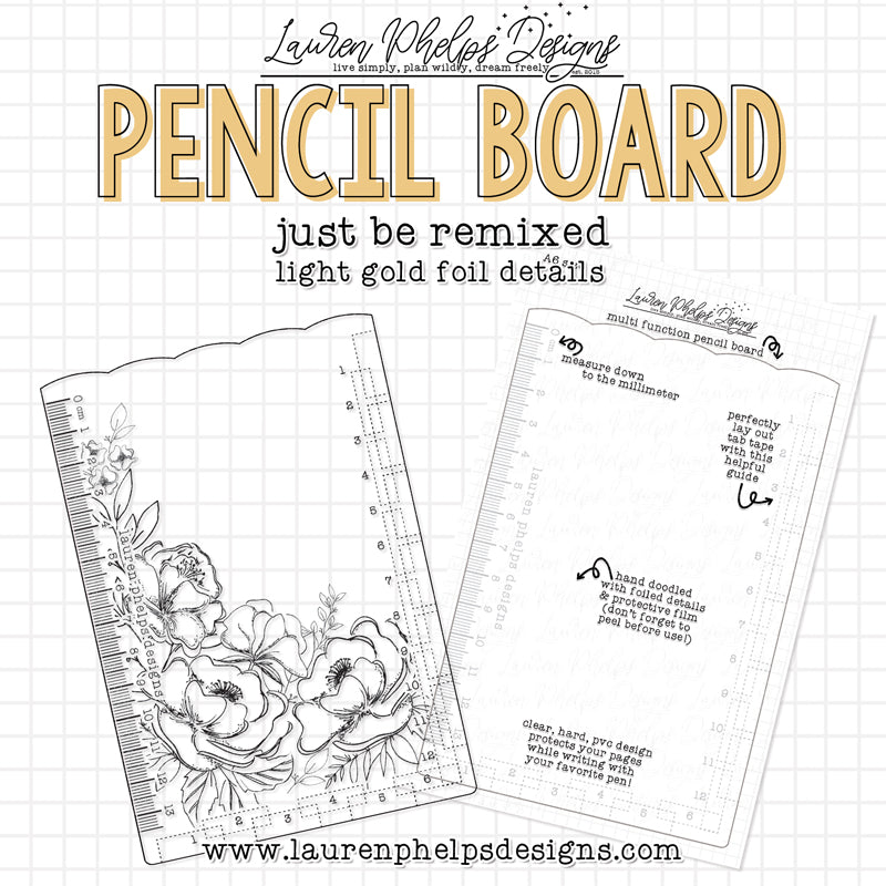 DISCONTINUED | Just Be Gold Foil Pencil Board