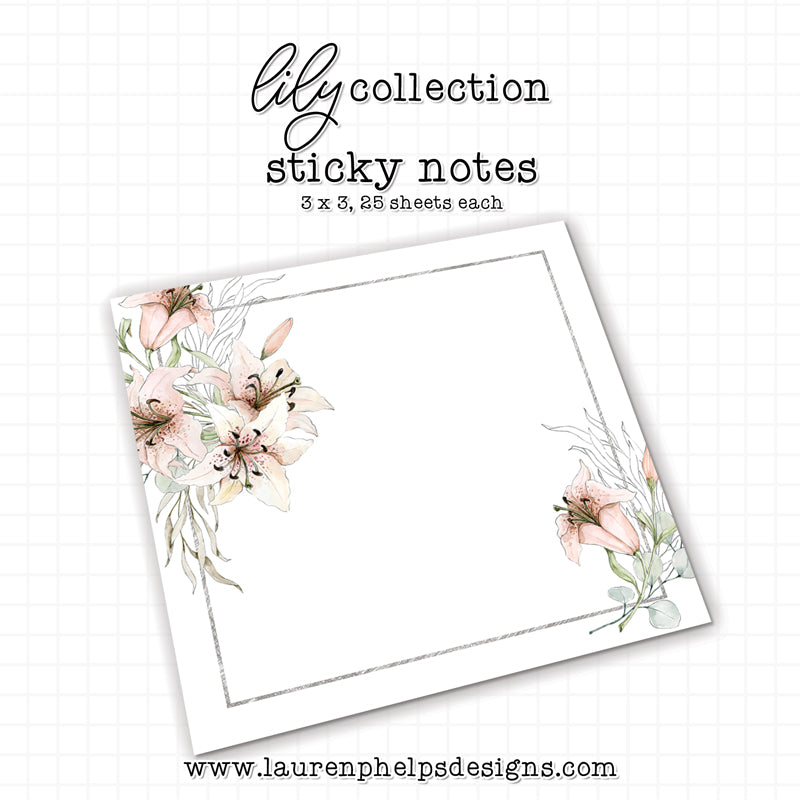 Lily Sticky Notepad