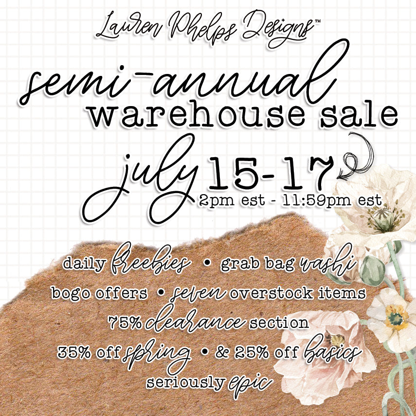 It's Time for the Semi-Annual Warehouse Sale!