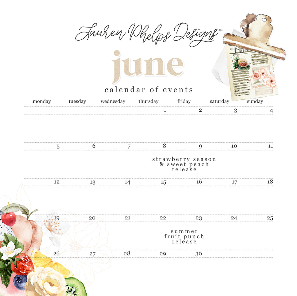 June Happenings & Release schedule