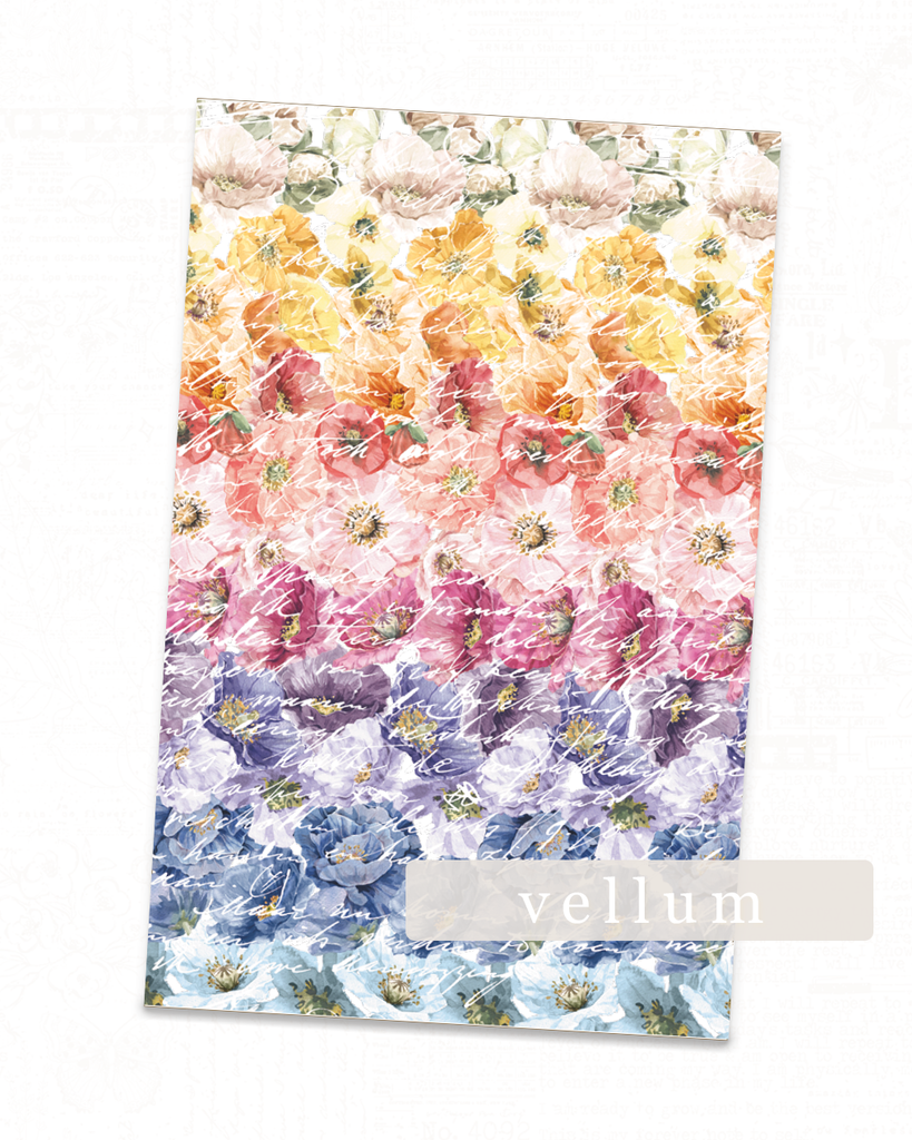 Perennial Collection | Vellum Rainbow Florals