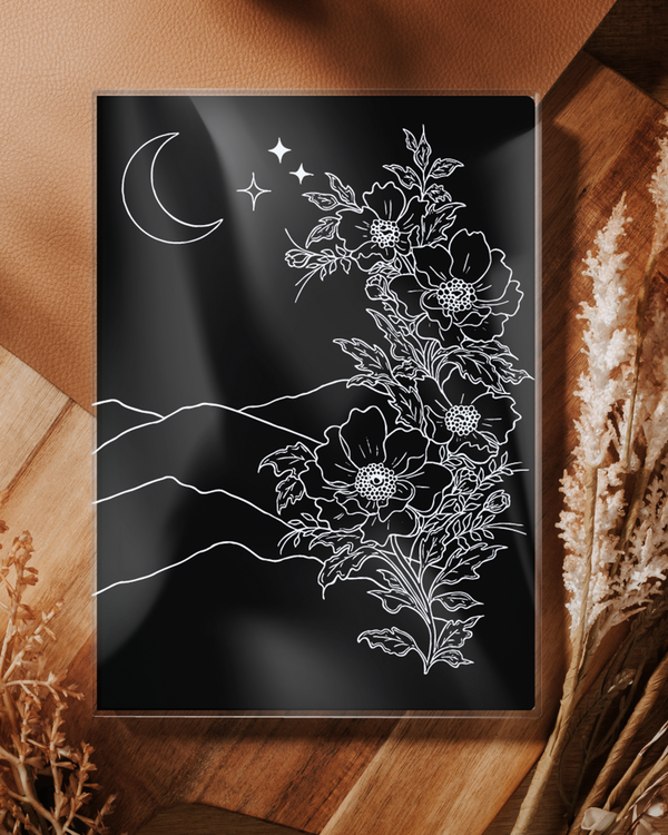Moon Child Planner Cover collab with Nib & Fluer