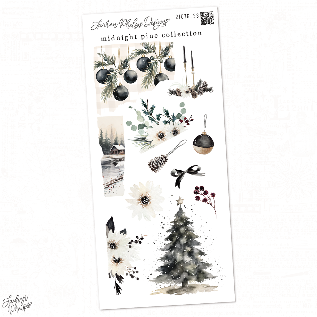 Midnight Pine | Ornament Deco Stickers