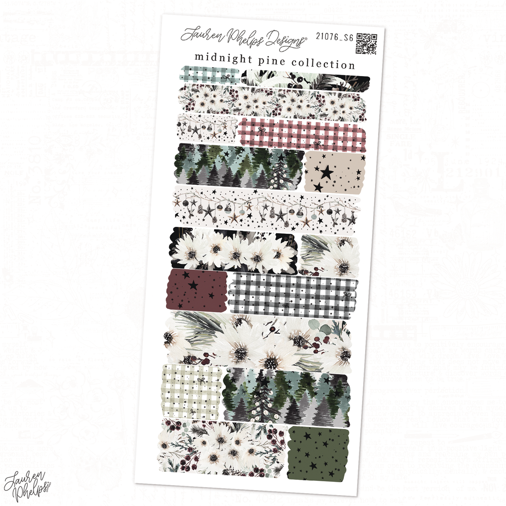 Midnight Pine | Washi Deco Stickers