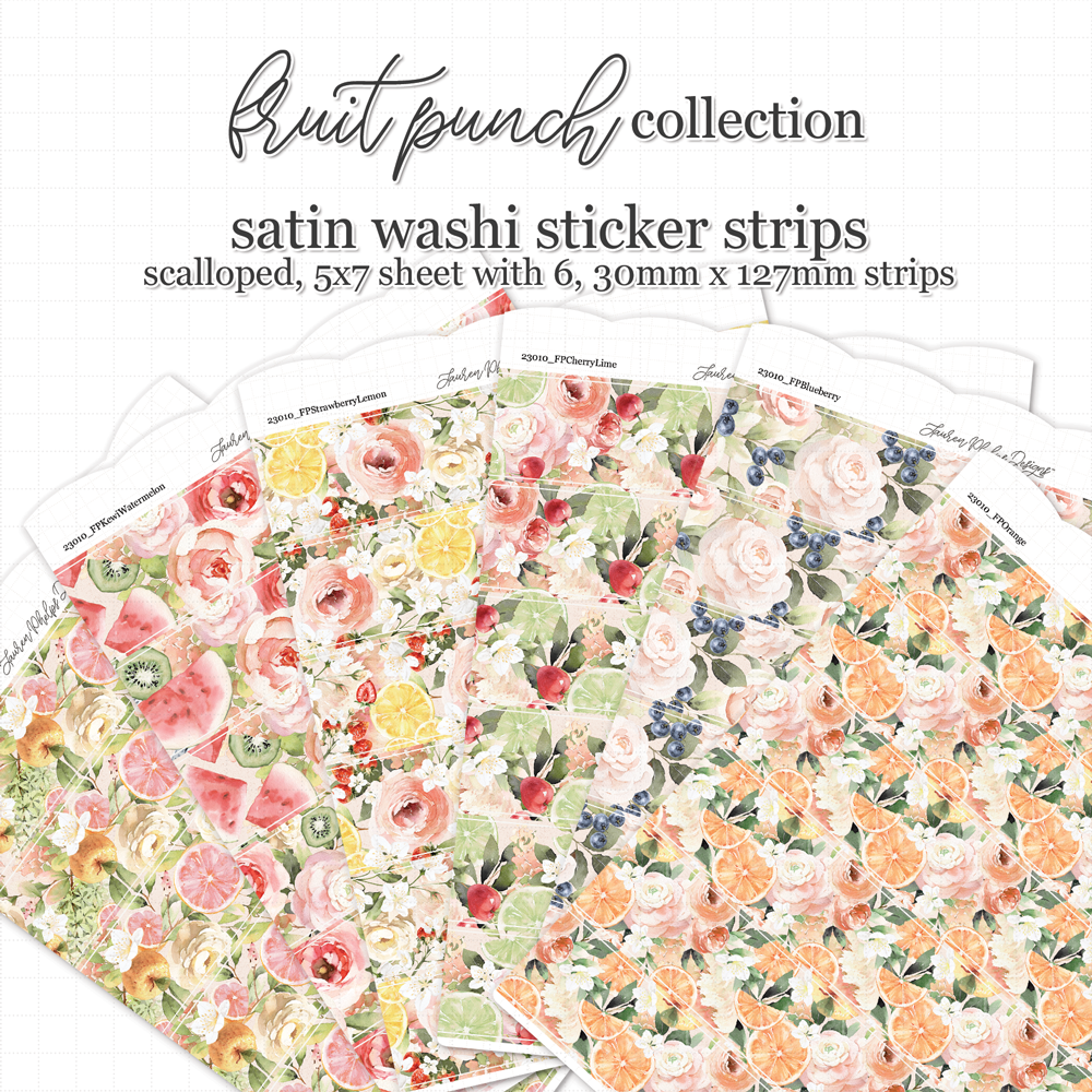 Fruit Punch Satin Washi Tape Sheets