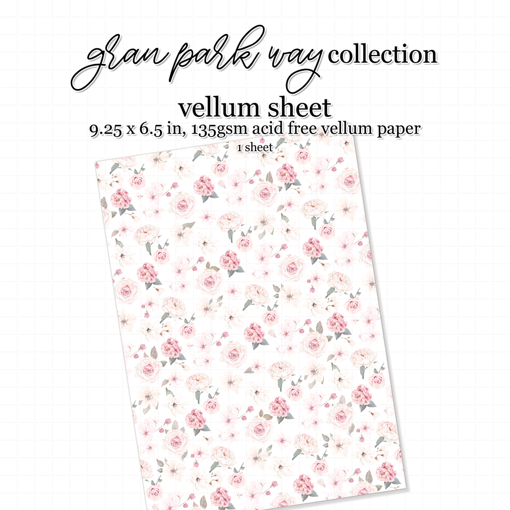 Gran Park Way Extras Petite Floral Vellum Sheet