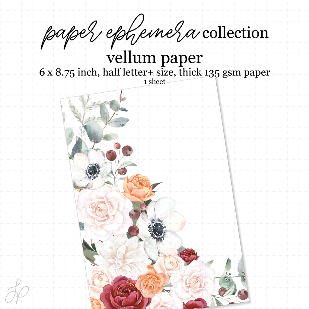 Holiday Florals 'Floral Corner' Vellum