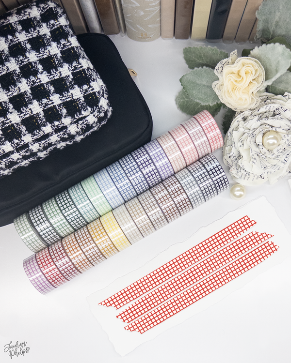 Ruby Classic Grid 15mm washi