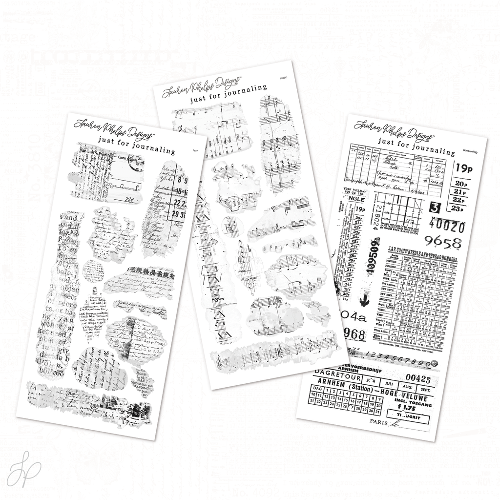 Journaling vintage Set of 3
