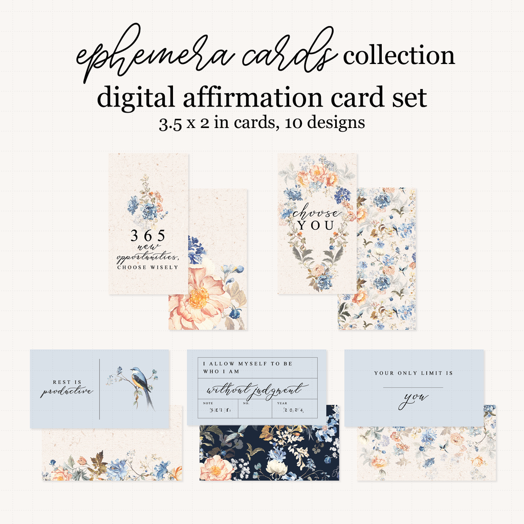 Choose You Collection Affirmation Card Set Freebie
