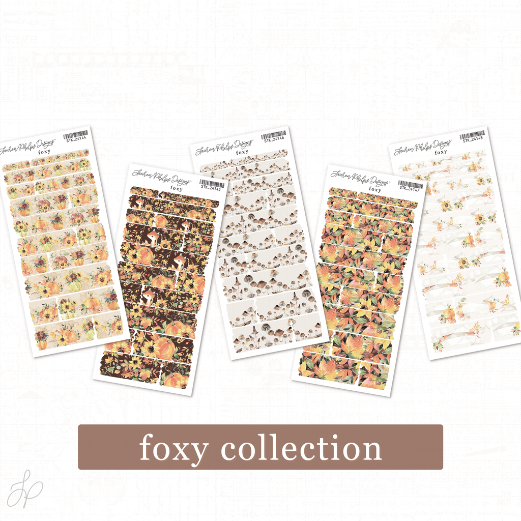 Foxy | Washi Strip set of 5
