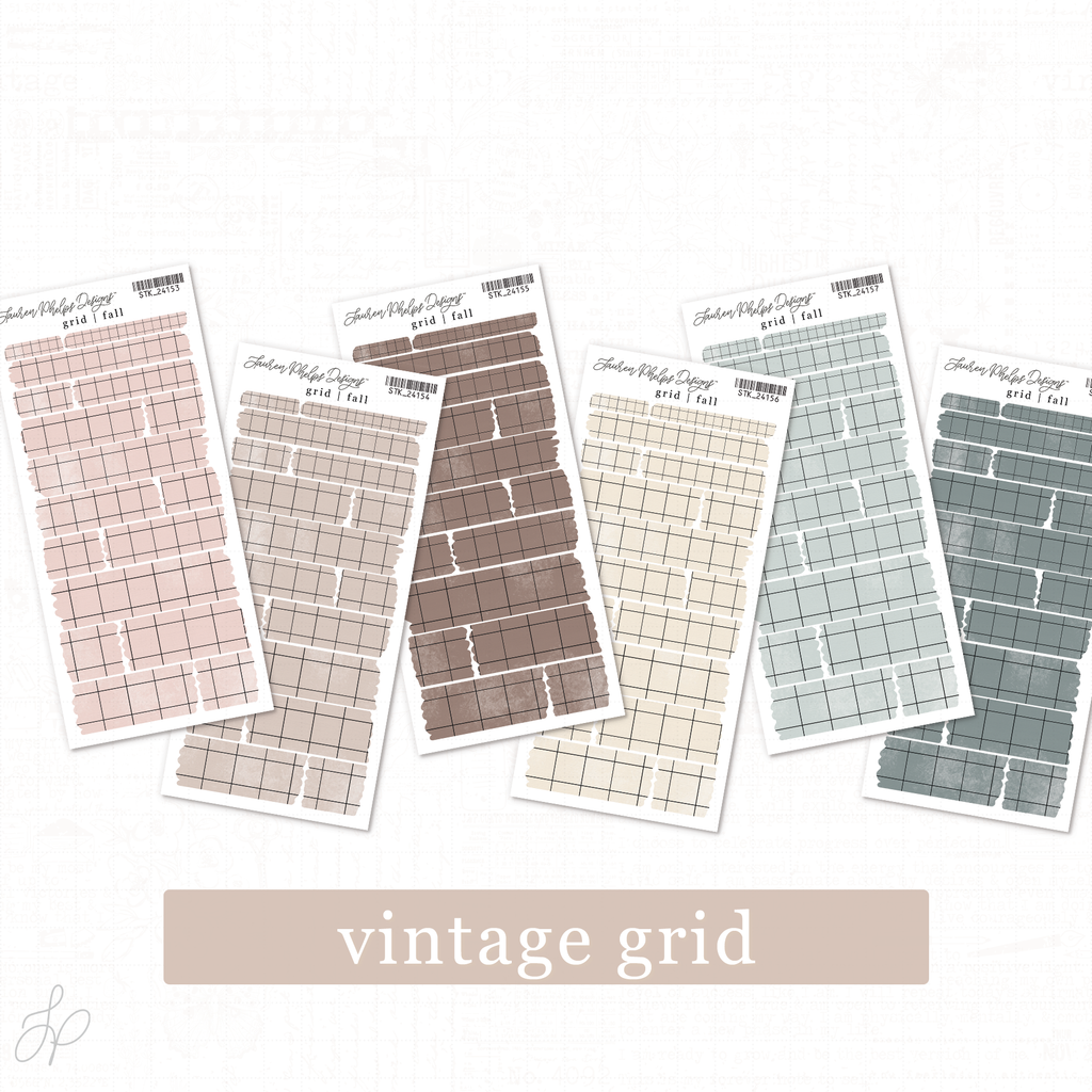 Grid | Washi Strip set of 6
