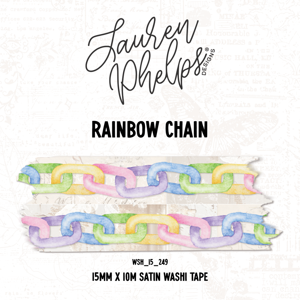Rainbow Chain | 15mm washi