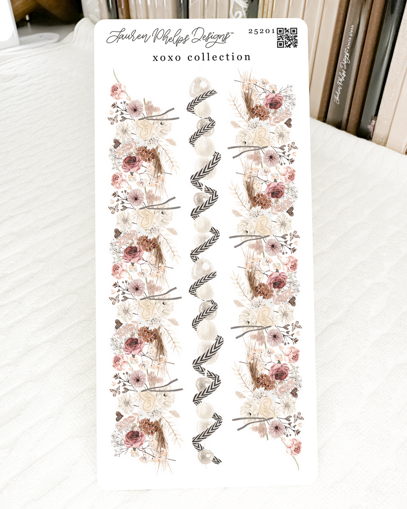 xoxo collection | Floral Ribbon Borders
