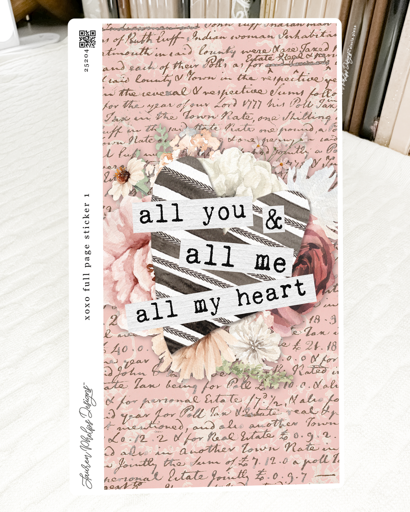 xoxo collection | all my heart full sheet