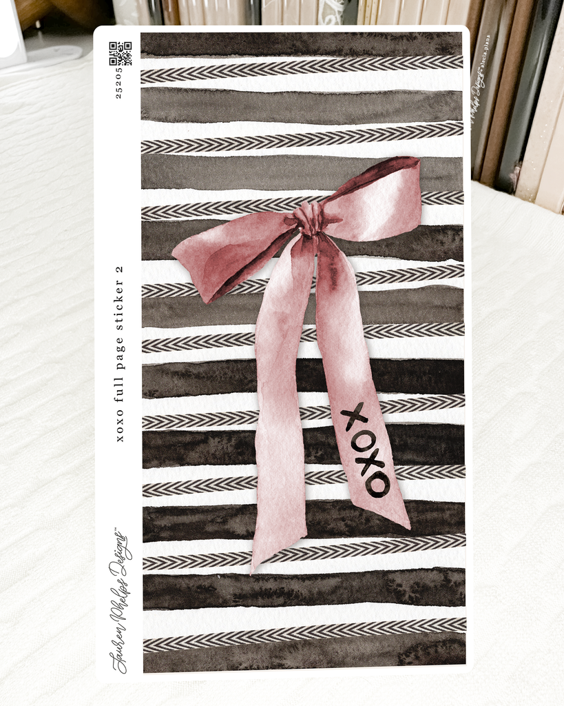 xoxo collection | xoxo bow full sheet