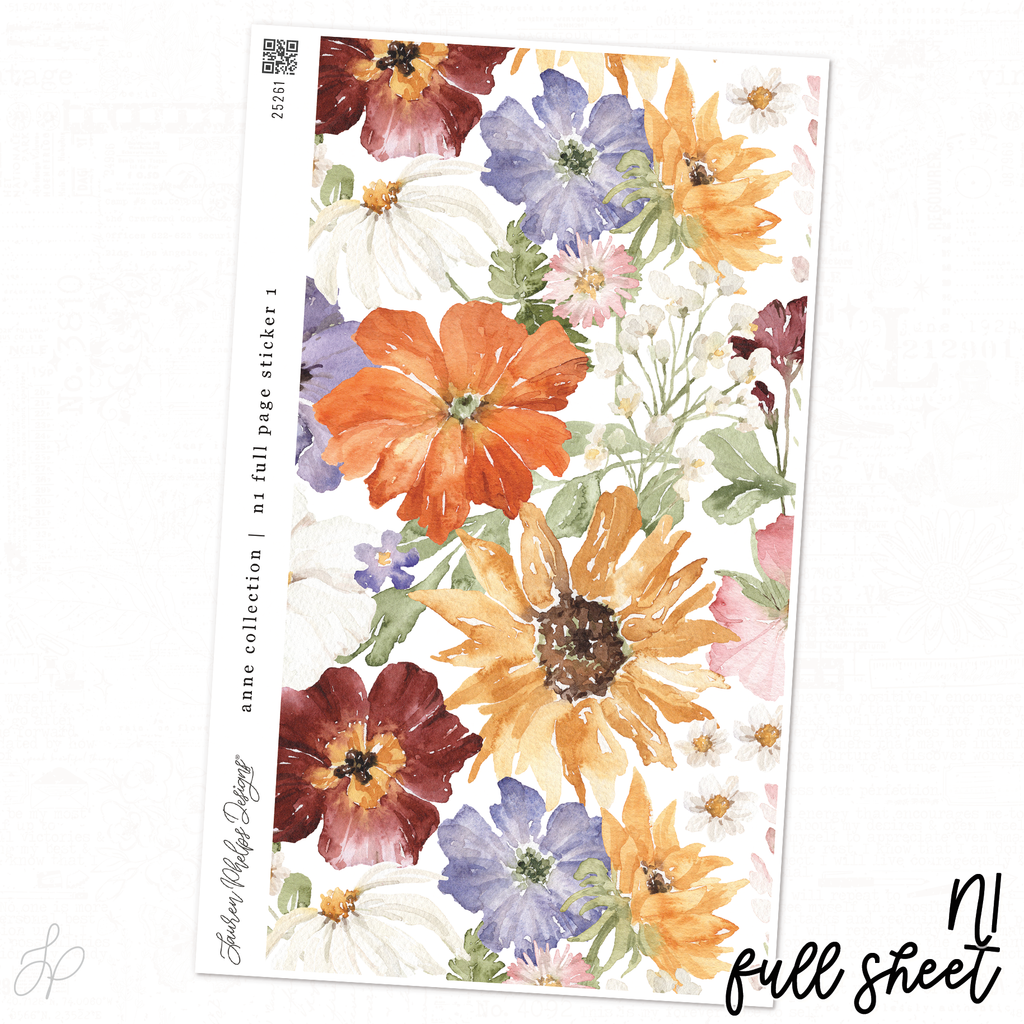 Anne Collection | N1 Full Sheet Sticker 1