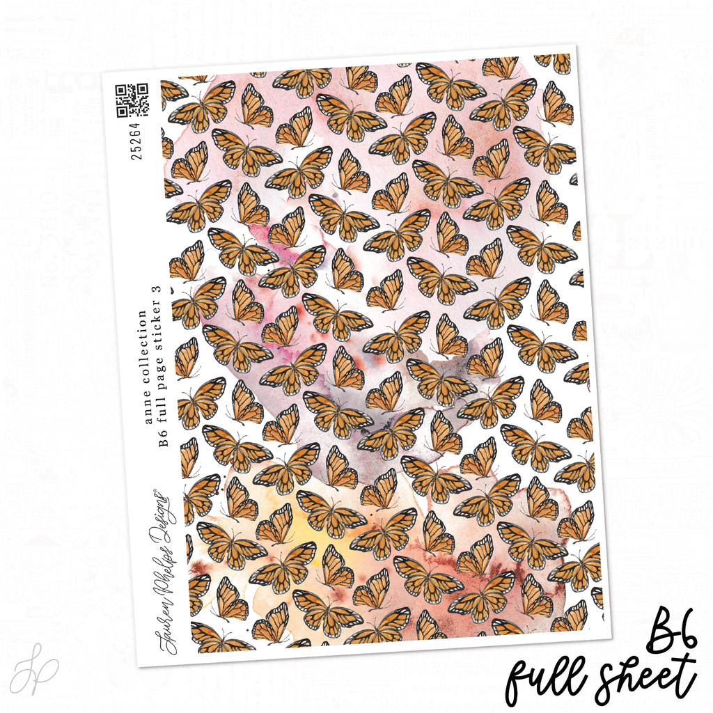 Anne Collection | B6 Full Sheet Sticker 1