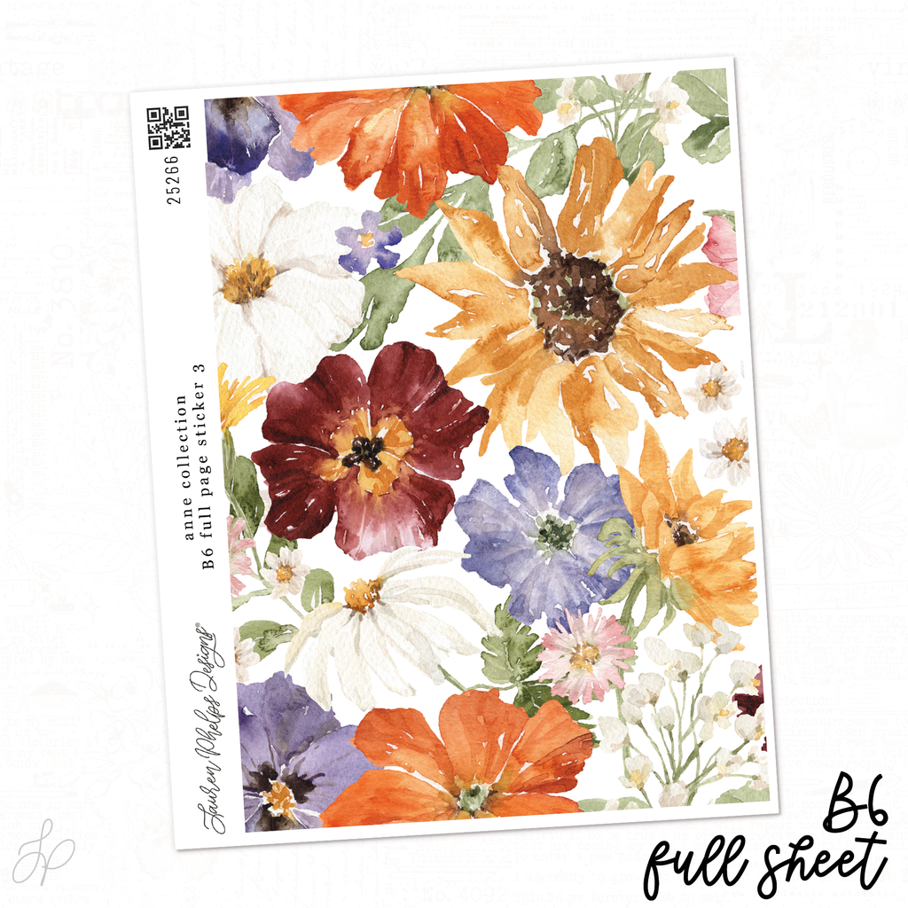 Anne Collection | B6 Full Sheet Sticker 3