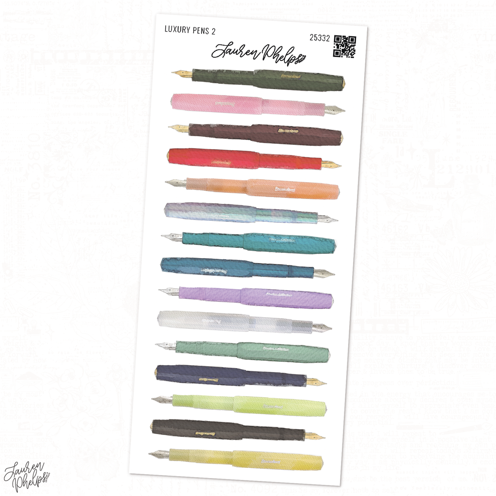 Luxury Pens 2 | Deco Sheet