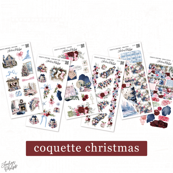 Coquette Christmas Sticker Set | 6