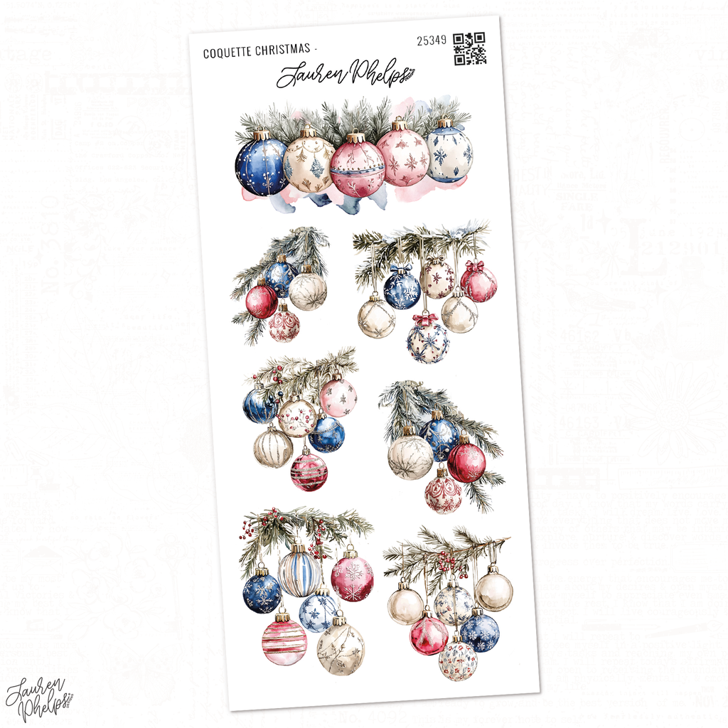 Coquette Christmas | Ornament Branches