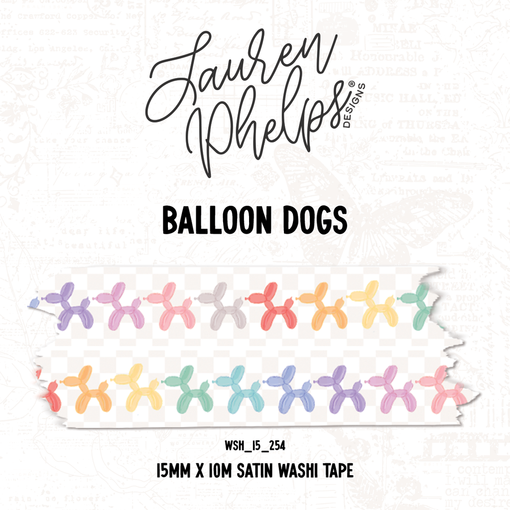 Balloon Dogs | 15mm washi