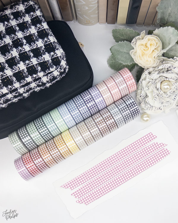 Orchid Classic Grid 15mm washi