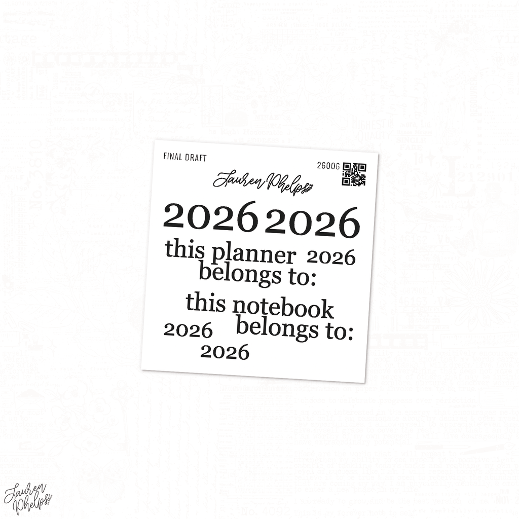 Final Draft 2026 Sticker Sheet