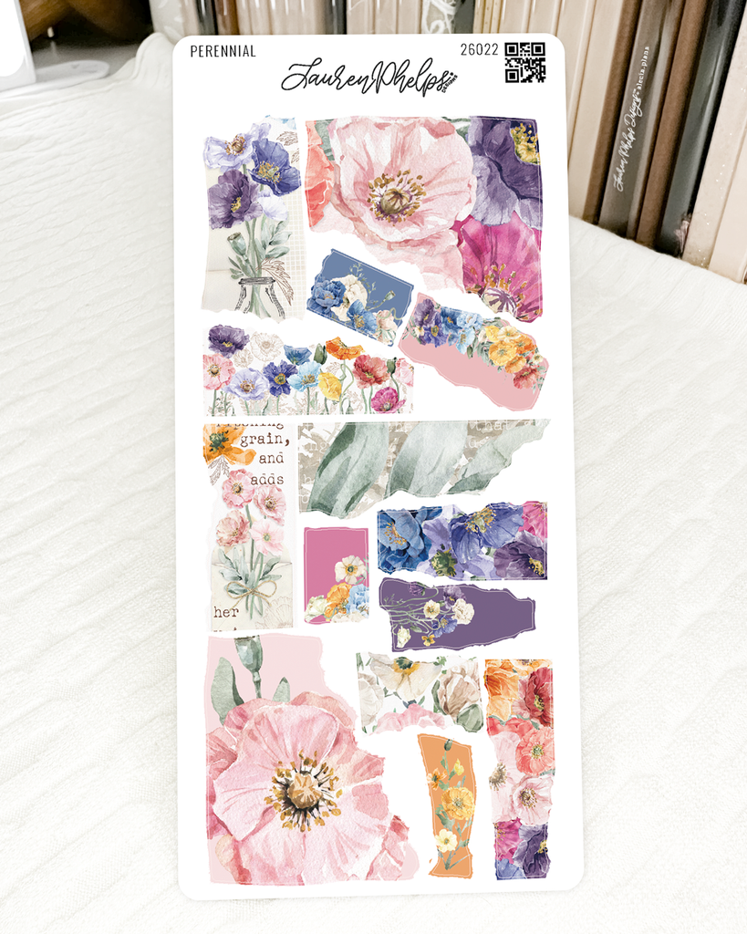 Perennial Collection | Washi Sticker Sheet