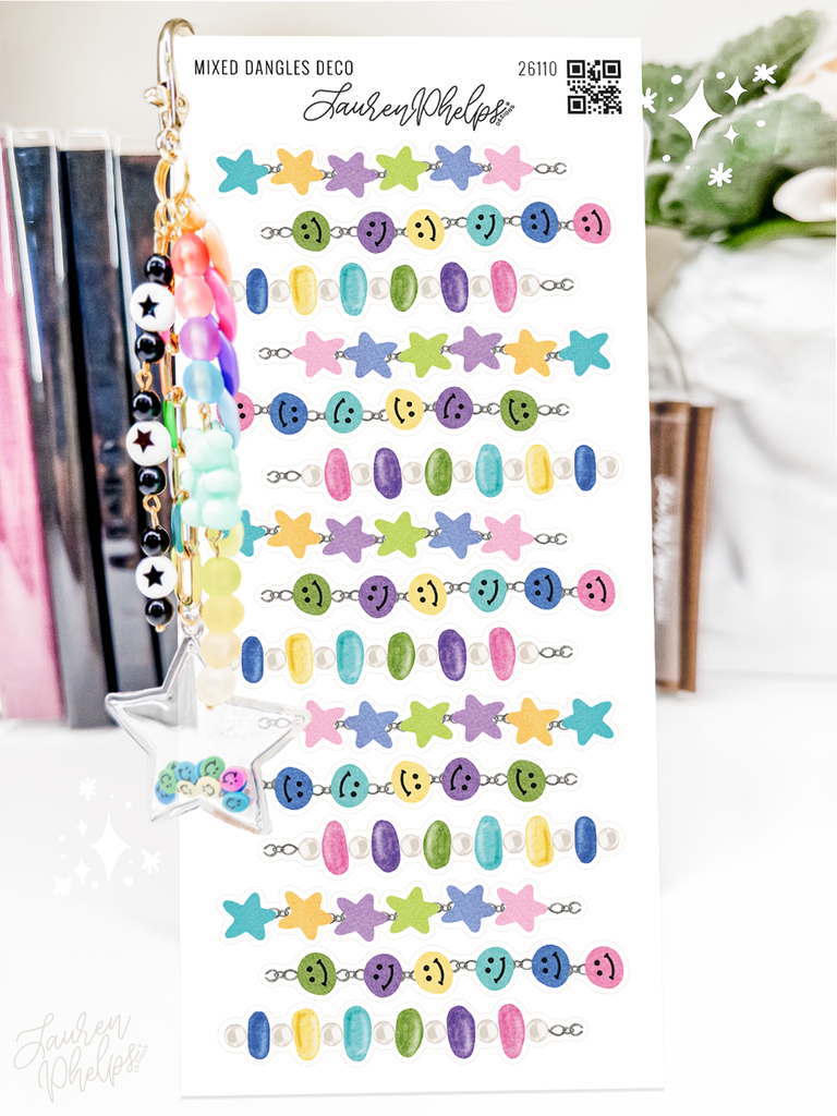 Mixed Dangles Deco Sticker Sheet