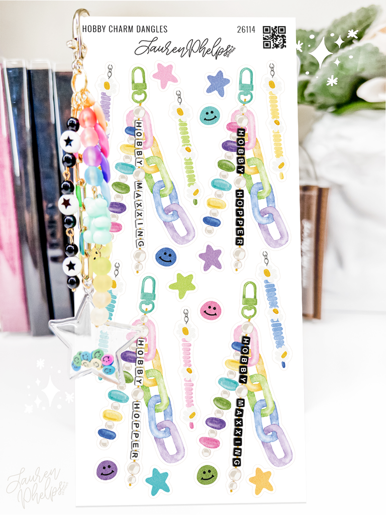 Hobby Charm Dangles Deco Sticker Sheet