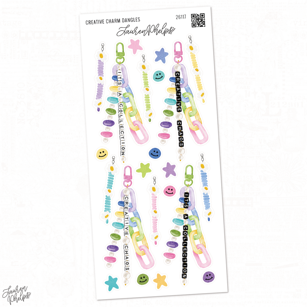 Creative Charm Dangles Deco Sticker Sheet