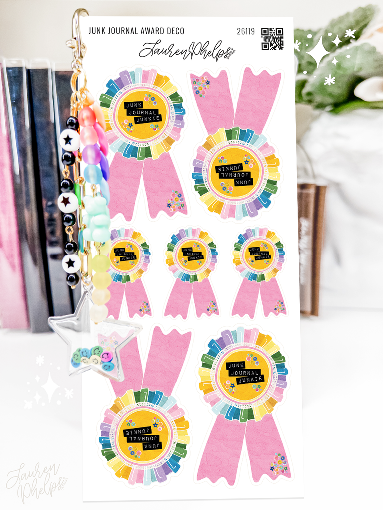 Junk Journal Award Deco Sticker Sheet