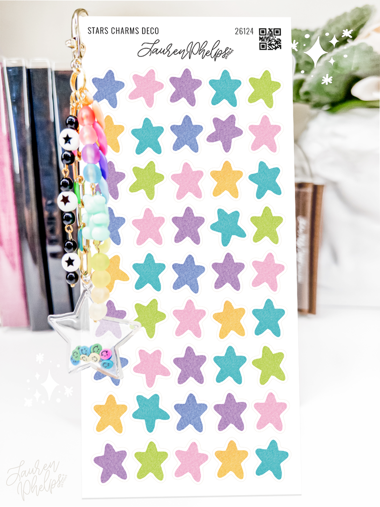 Stars Charms Deco Sticker Sheet