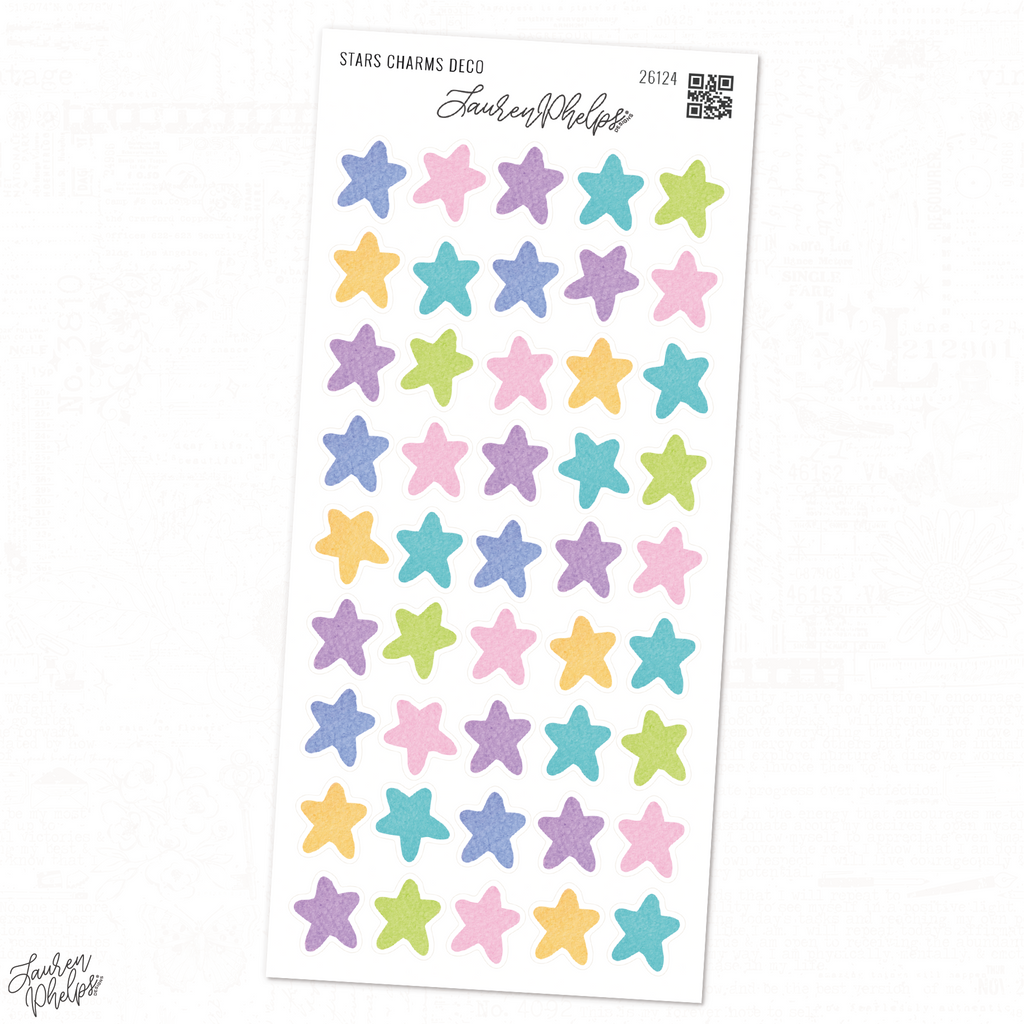 Stars Charms Deco Sticker Sheet