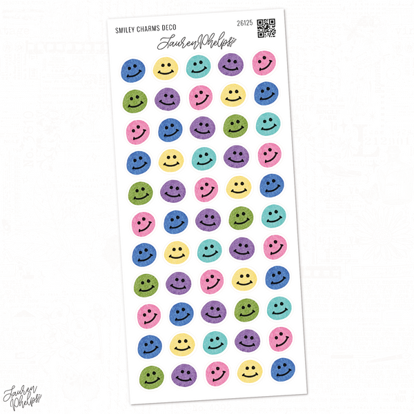 Smiley Charms Deco Sticker Sheet