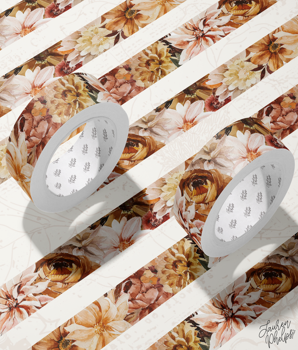 Fall Vibes Full Bloom 2.0 | 15mm washi