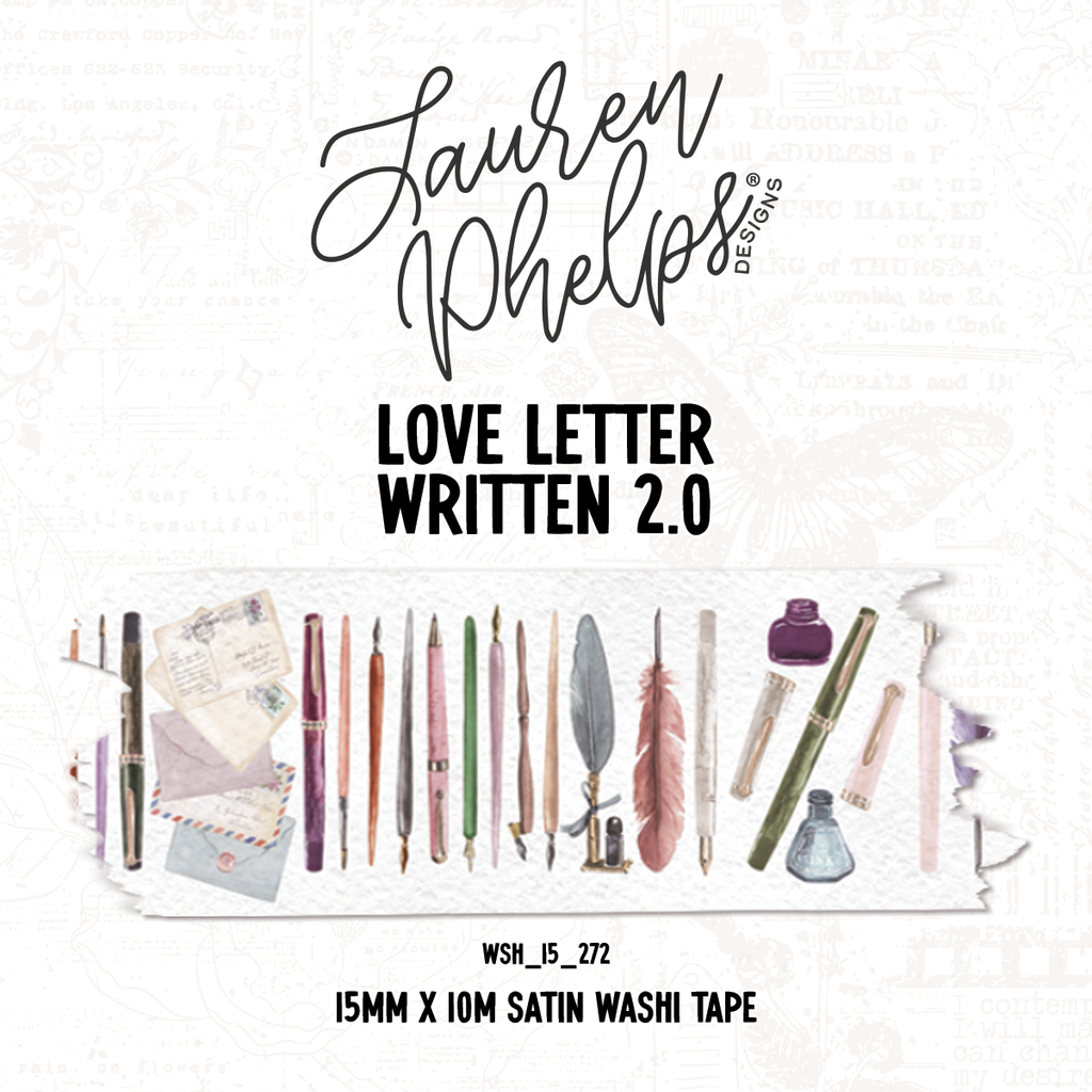 Love Letter Written 2.0 | 15mm washi