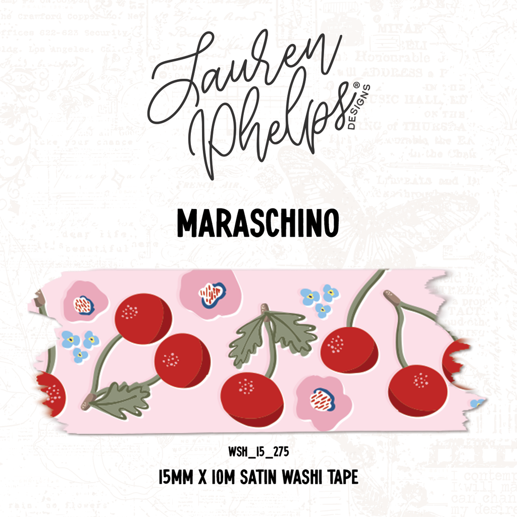 Maraschino | 15mm washi