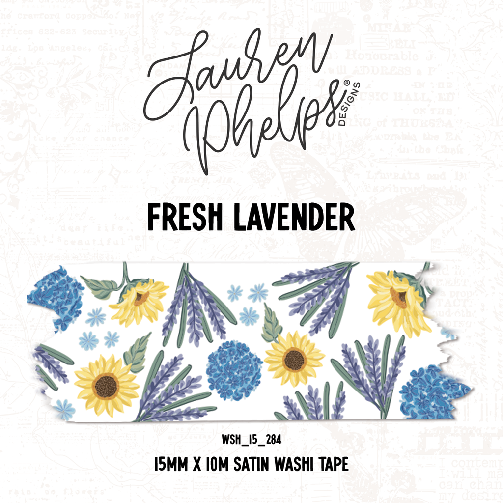 Fresh Lavender | 15mm washi