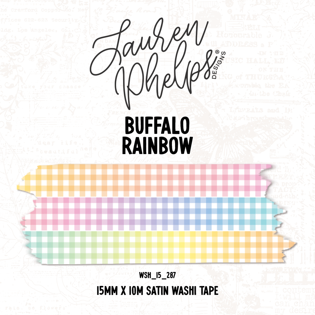 Buffalo Rainbow | 15mm washi