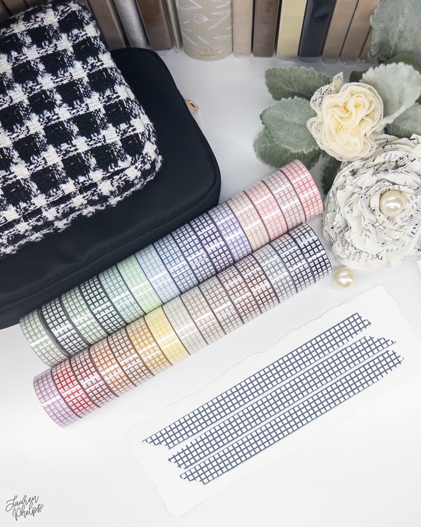 Steele Classic Grid 15mm washi