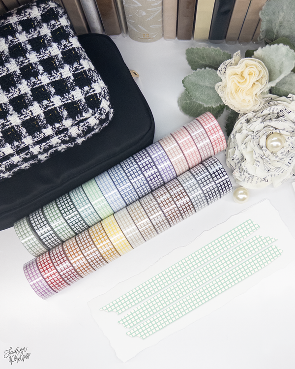Mint Classic Grid 15mm washi