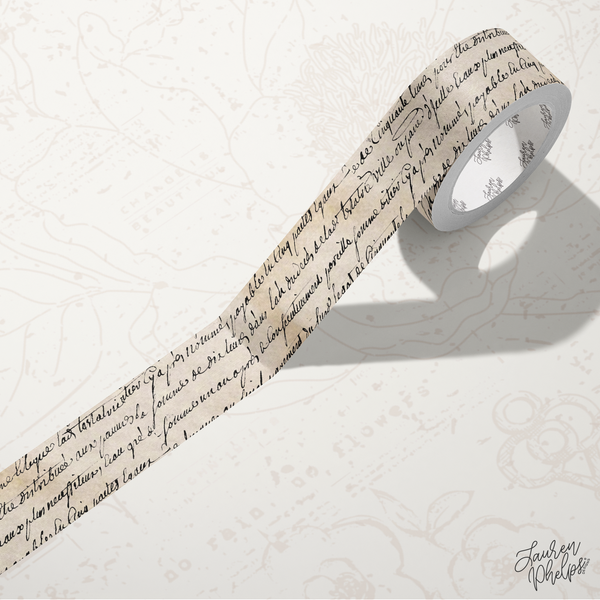 French Parchment 15mm washi || RESTOCK