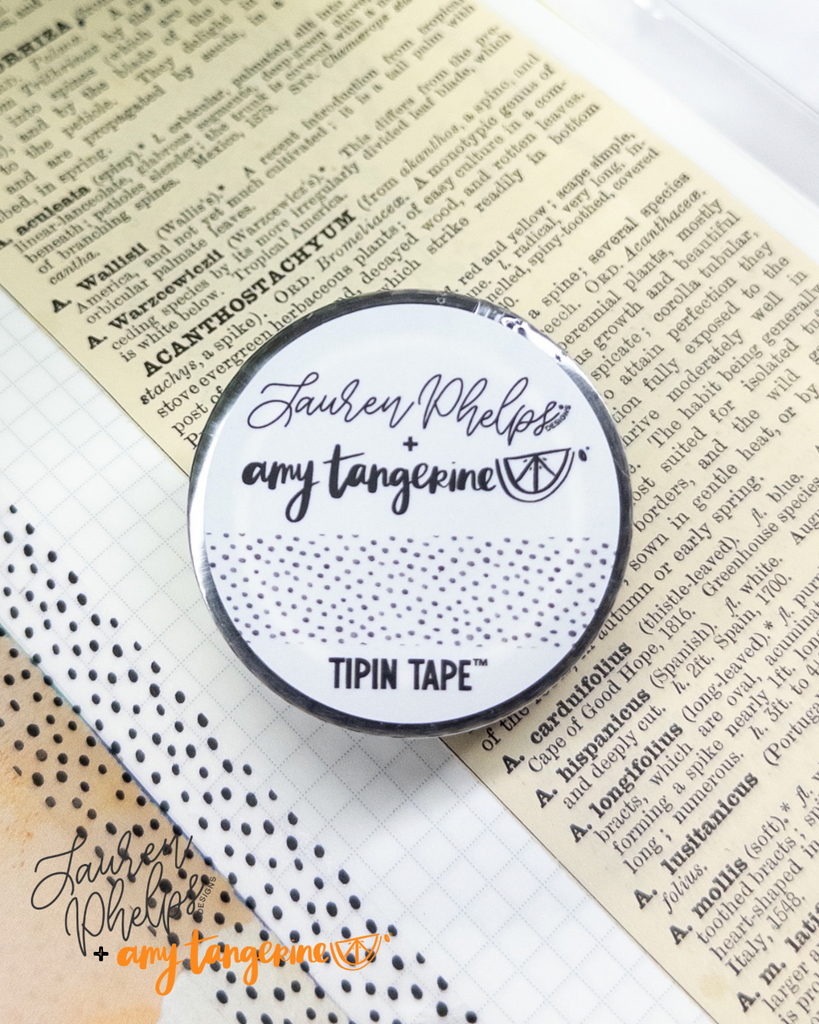 LPD x Amy Tangerine TipIn Tape™ Collaboration | Watercolor Spots Matte PET Tape