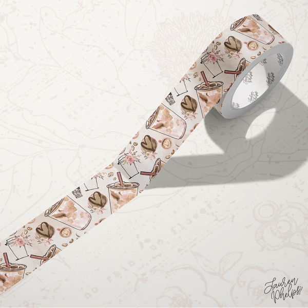 Love & Coffee On Ice 15mm washi