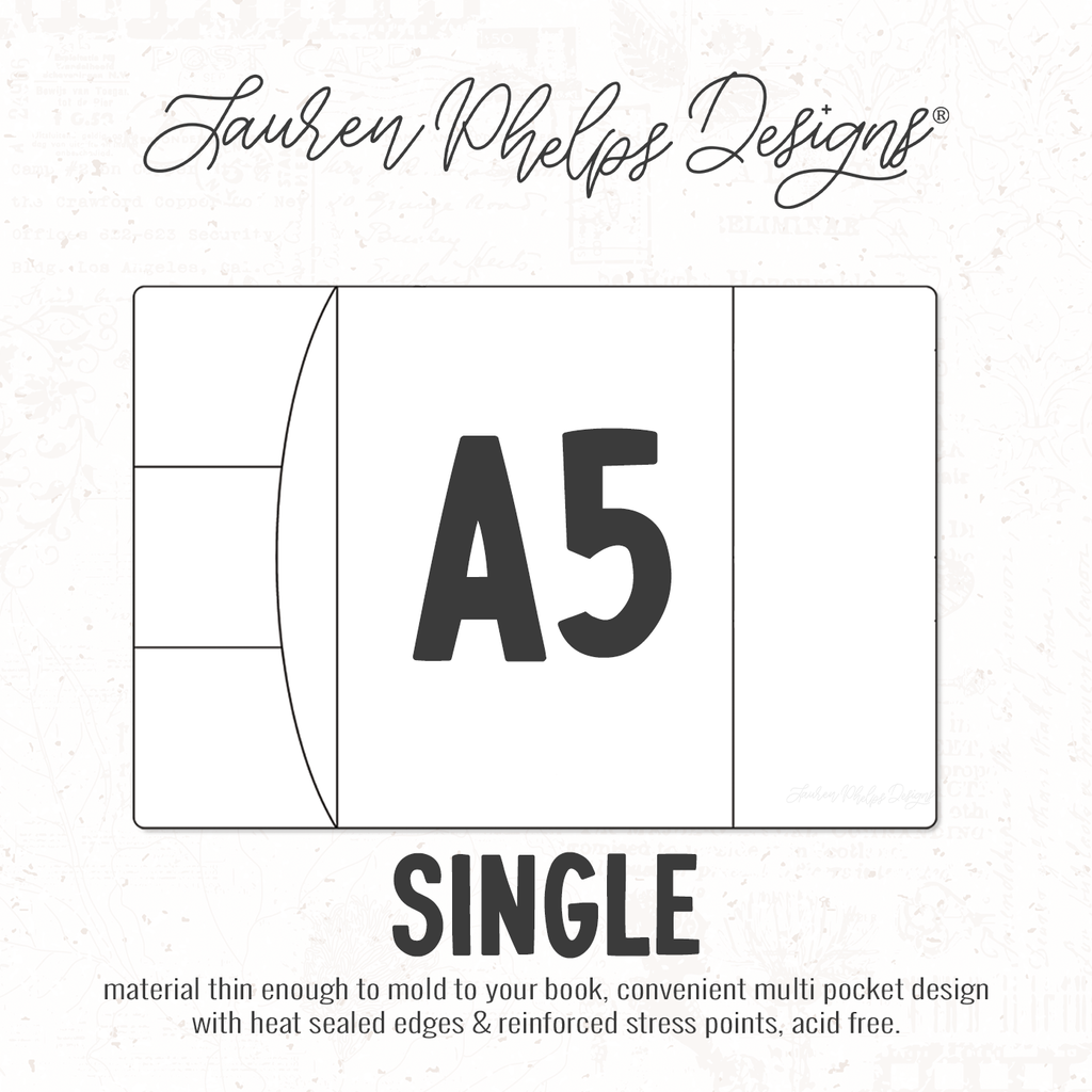 A5 | Clear Soft Vinyl Notebook Cover | 3 sizes