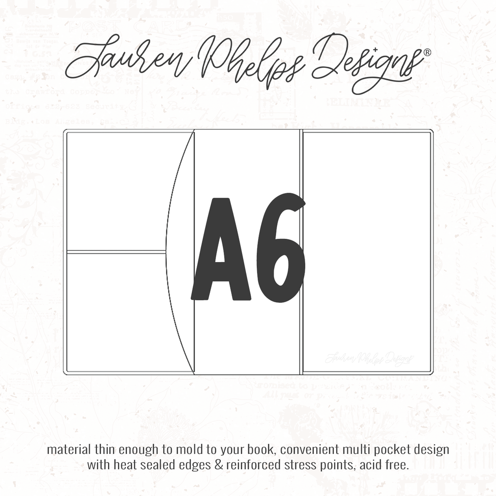 A6 | Clear Soft Vinyl Notebook Cover | 3 sizes